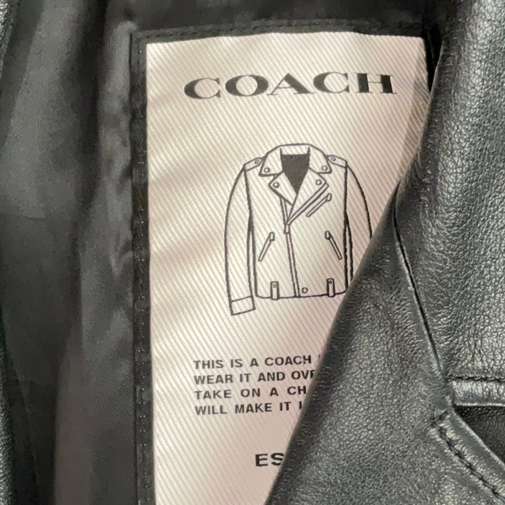 Coach leather jacket - Picture 1 of 4